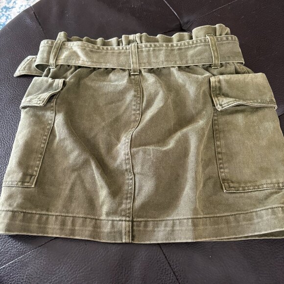 Green Cargo Mini Skirt - Picture 2 of 3